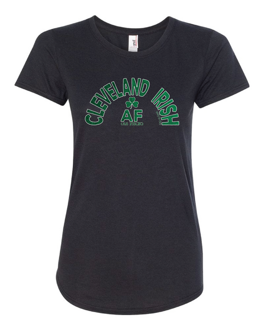 "Cleveland Irish AF (as feck) on Black - Only in Clev