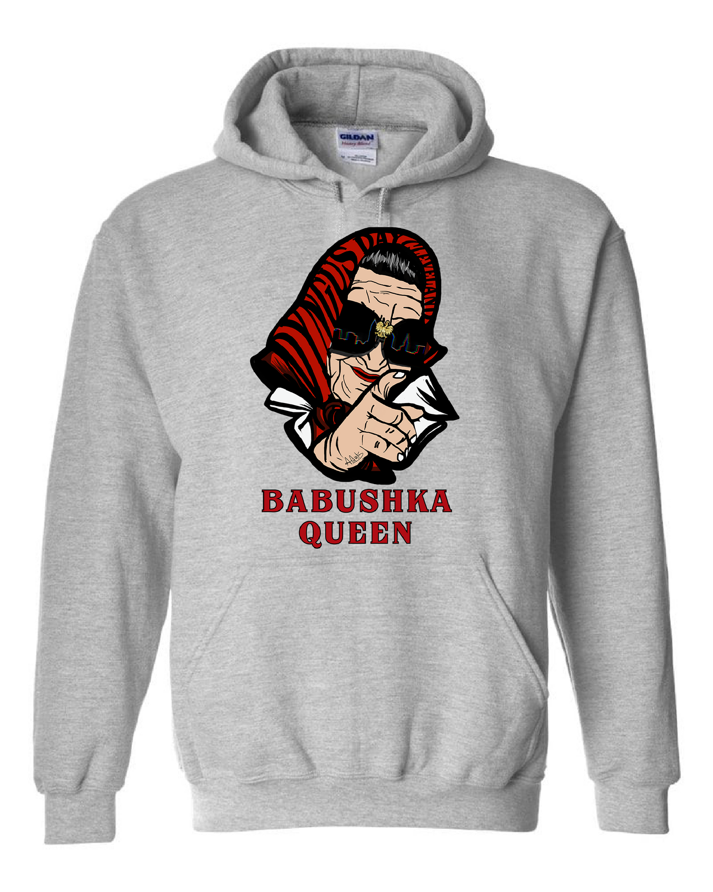 "Babushka Queen of Cleveland" on Gray - Only in Clev