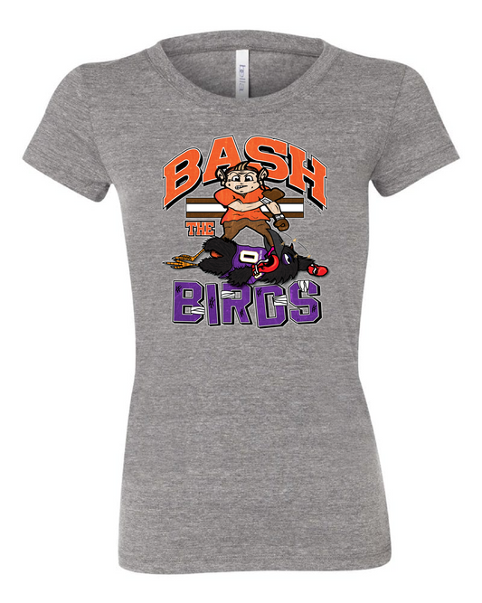 "Bash The Birds" Design on Gray - Only in Clev