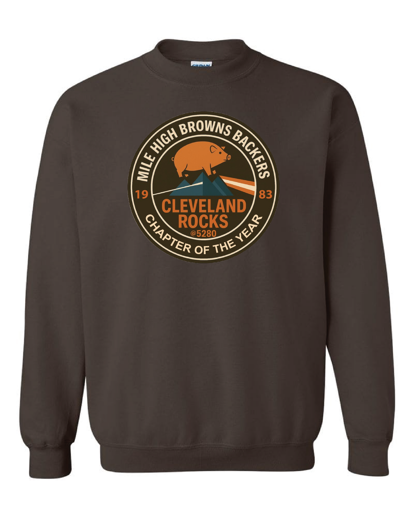 Mile High Browns Backers 2025 Only in Clev 3XL / Brown Crew