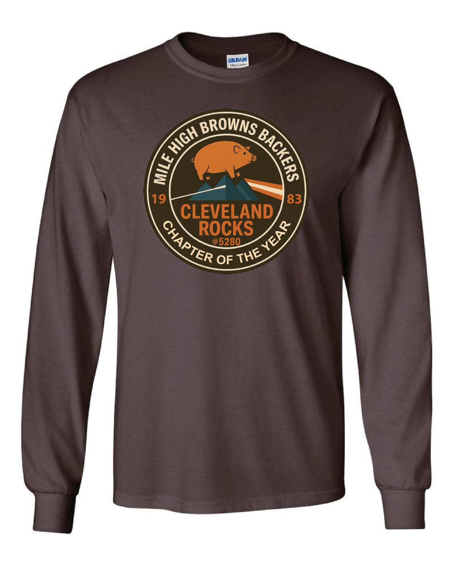 Mile High Browns Backers 2025 Only in Clev 3XL / Brown Long Sleeve
