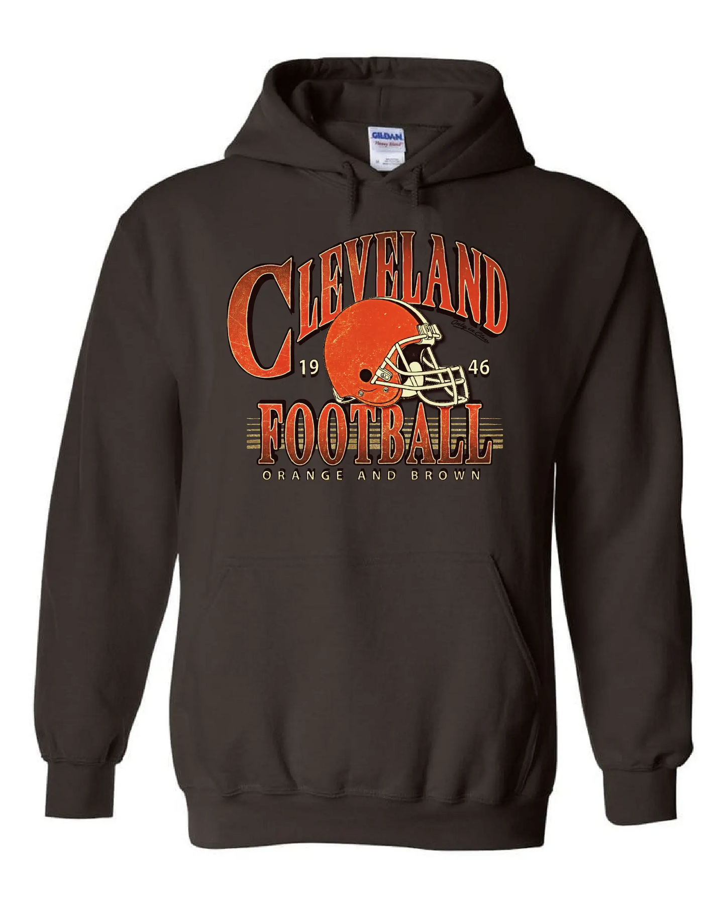 "Cleveland Football Tradition 1946" Design on Brown - Only in Clev