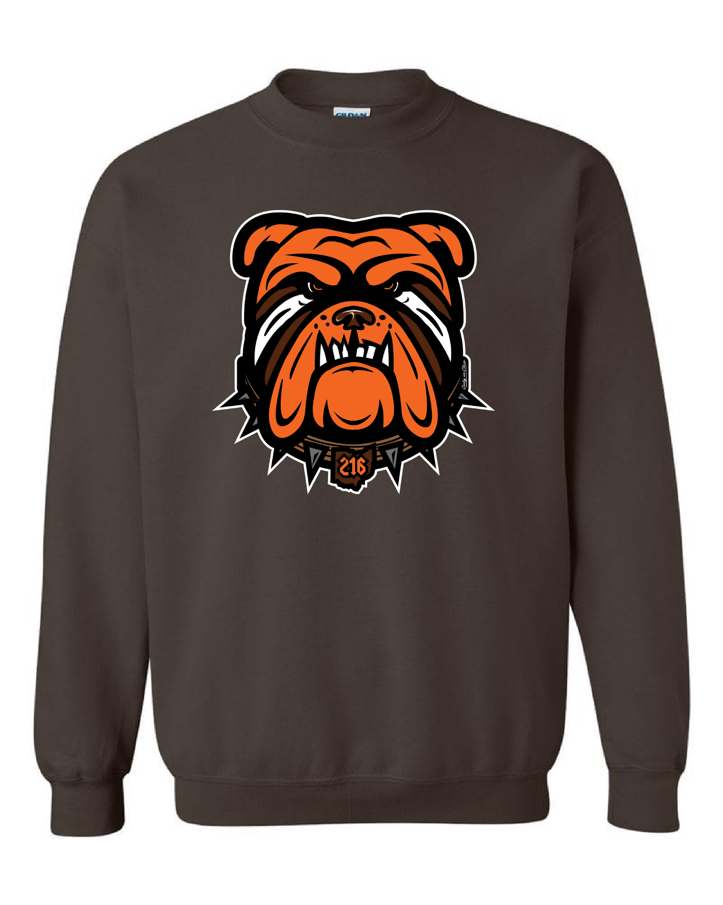 "Cleveland Football Dawg" Design on Brown - Only in Clev