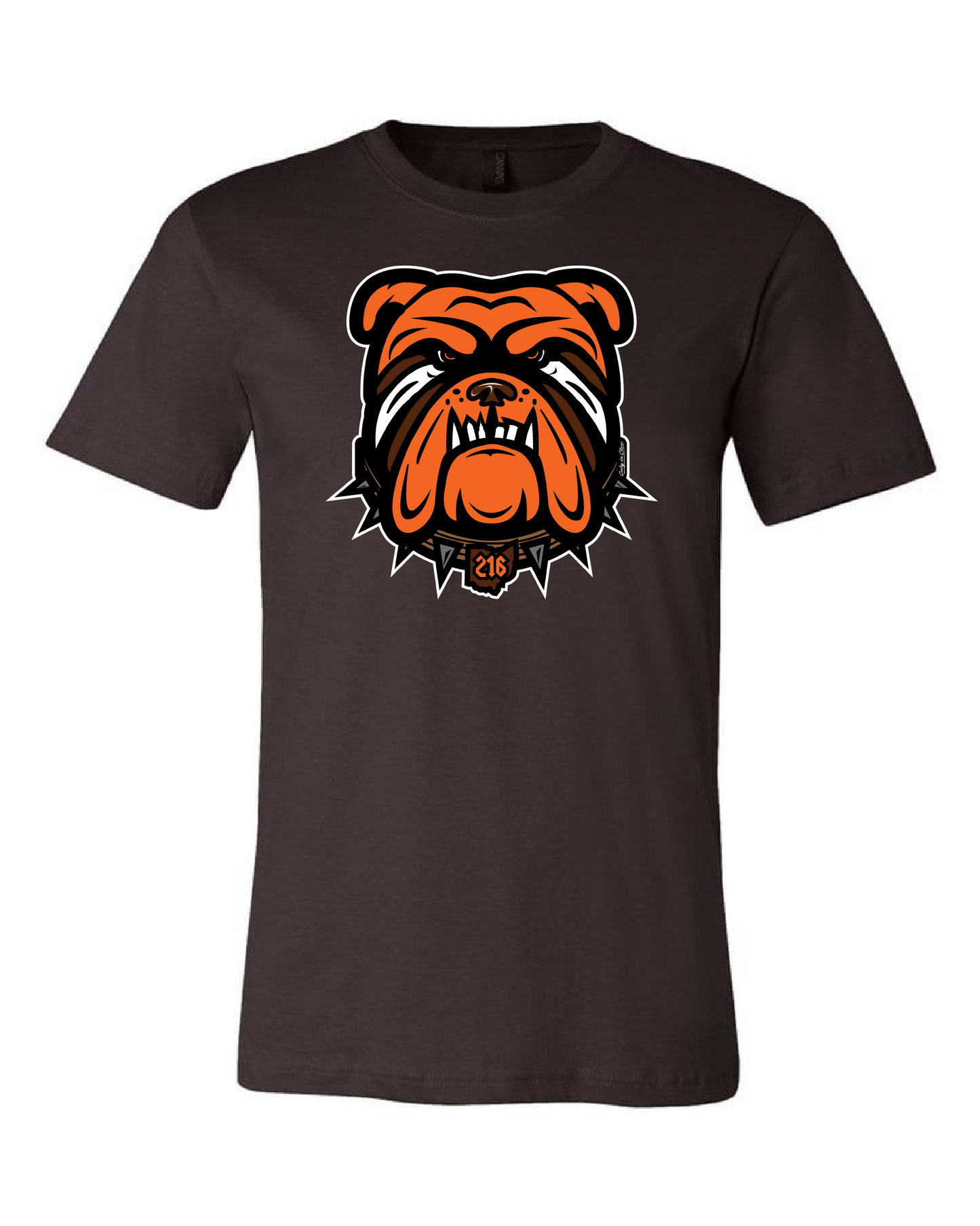 "Cleveland Football Dawg" Design on Brown - Only in Clev