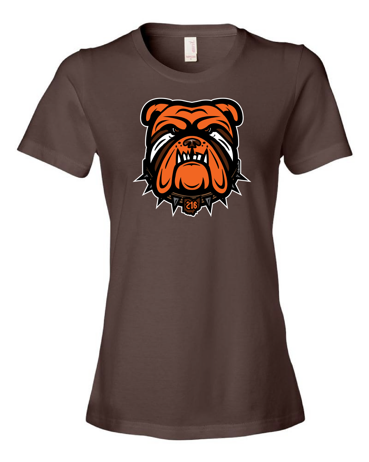 "Cleveland Football Dawg" Design on Brown - Only in Clev