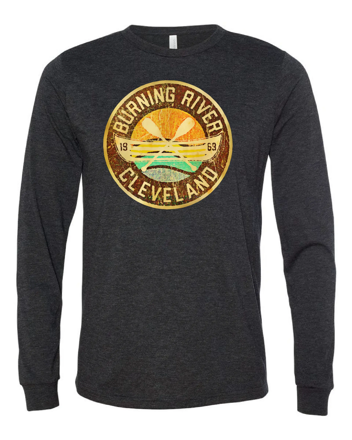 "Burning River 1969" on Black Only in Clev 3XL / Unisex Long Sleeve