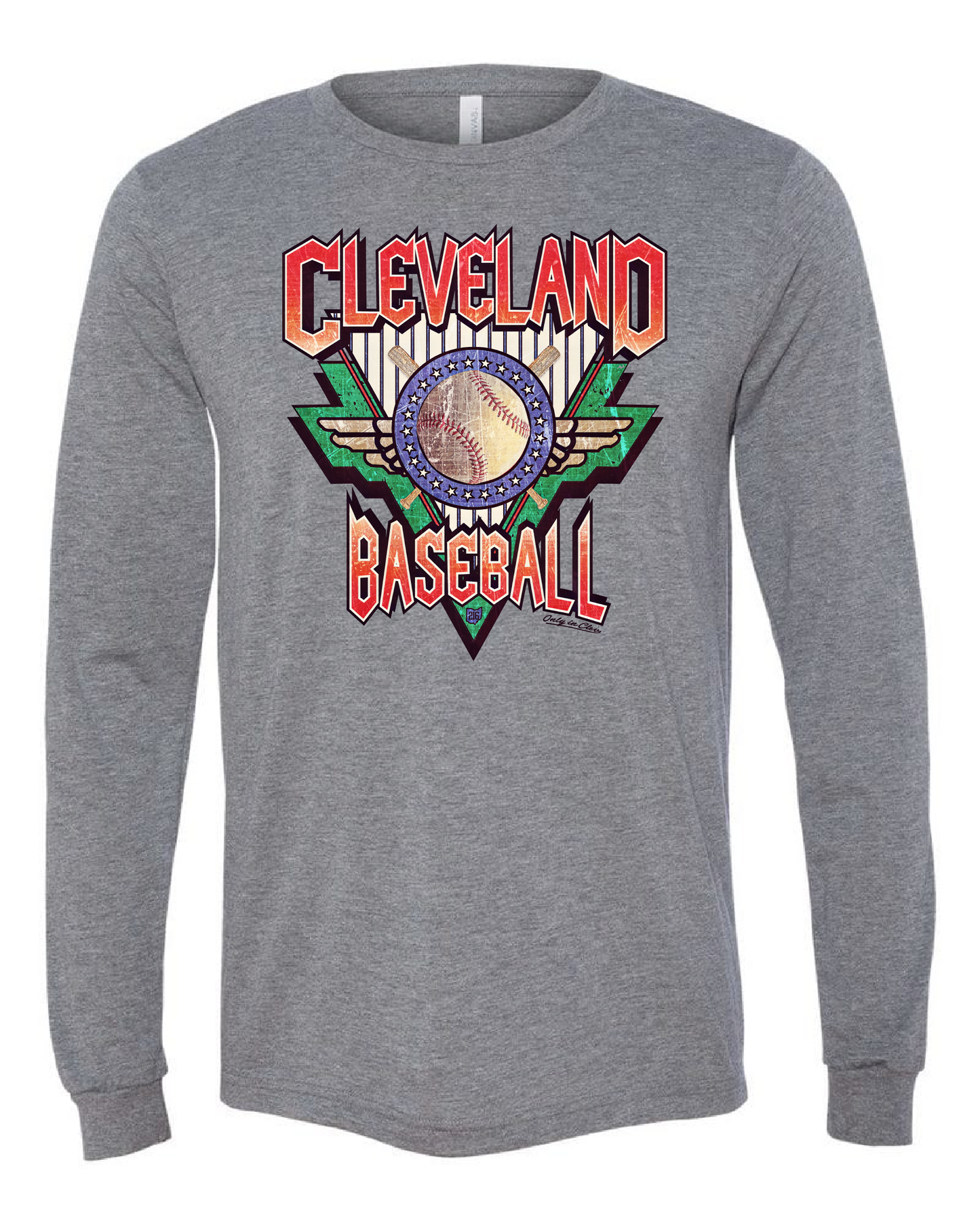"Cleveland Baseball" Design on Gray - Only in Clev