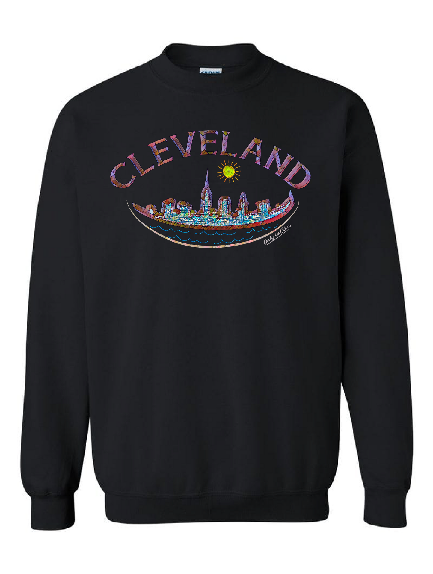 Cleveland Crew Design on Black - Only in Clev