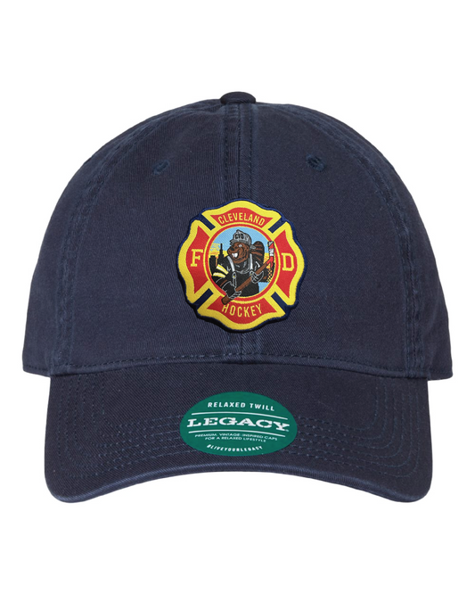 "Cleveland Fire Hats" on Navy - Only in Clev