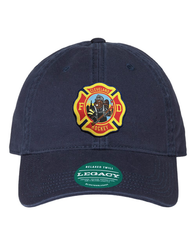 "Cleveland Fire Hats" on Navy