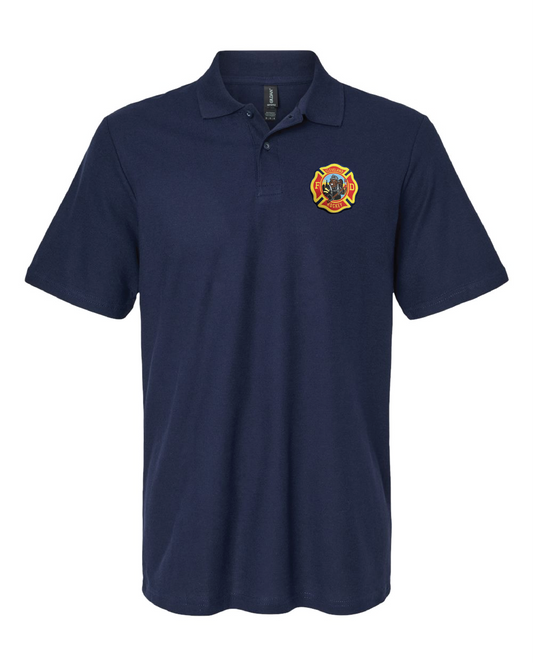 "Cleveland Fire Hockey Polo Shirts" on Navy - Only in Clev