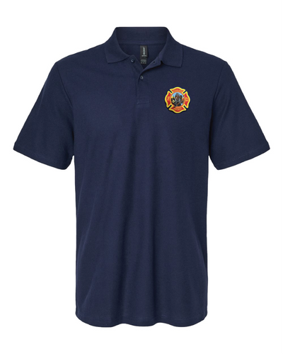 "Cleveland Fire Hockey Polo Shirts" on Navy