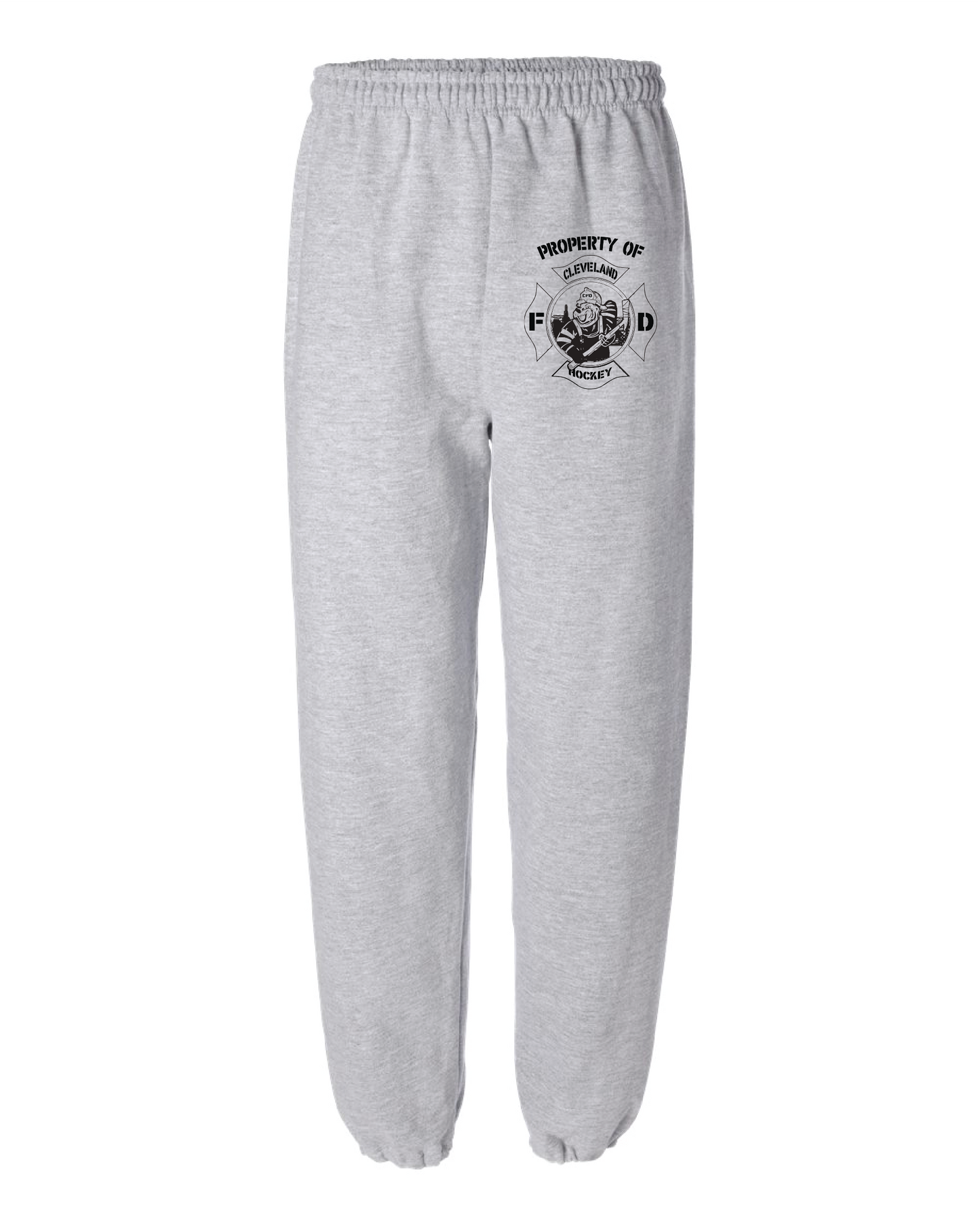 "Property of Cleveland Fire Hockey" on Gray - Only in Clev