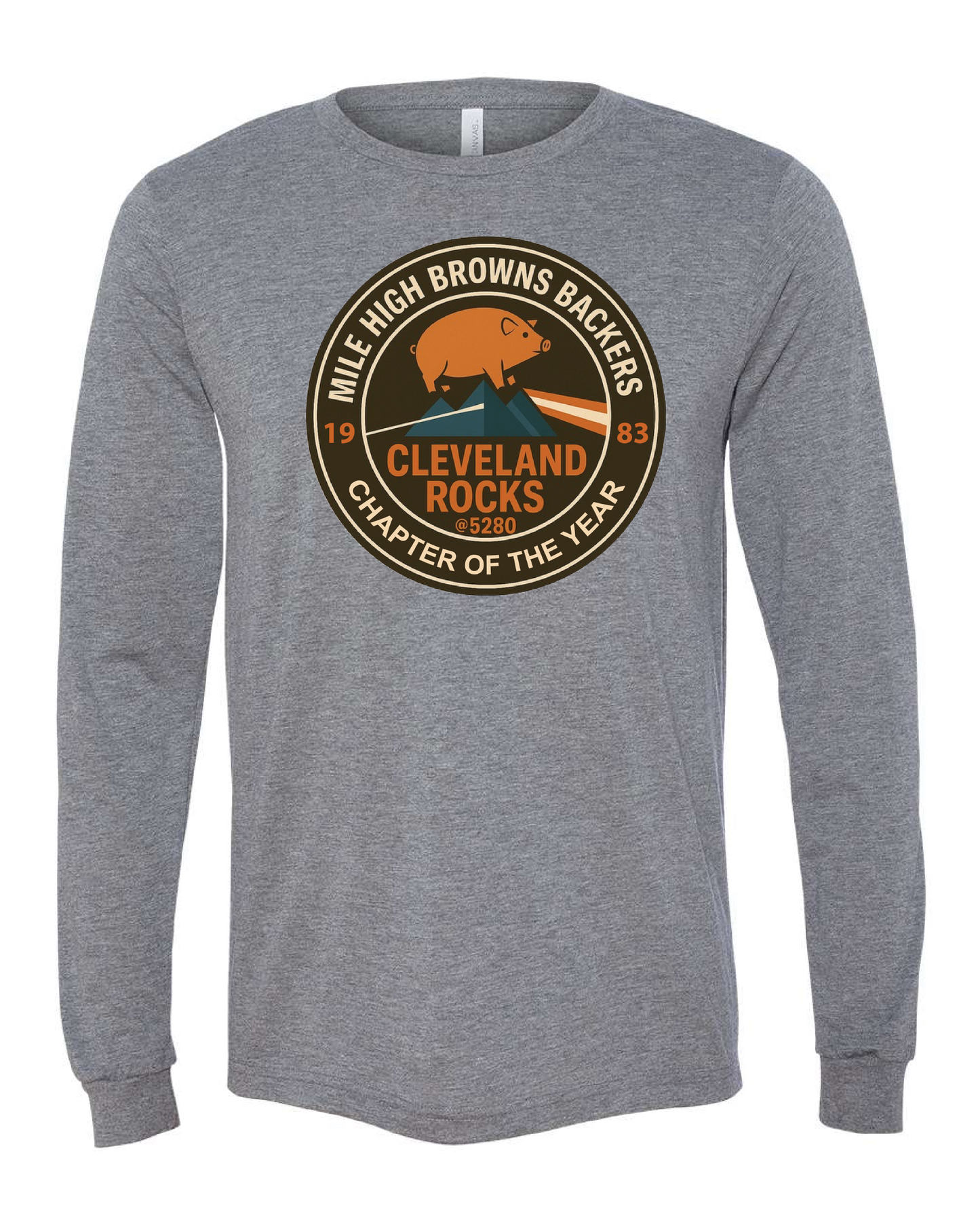 Mile High Browns Backers 2025 Only in Clev 3XL / Grey Long Sleeve