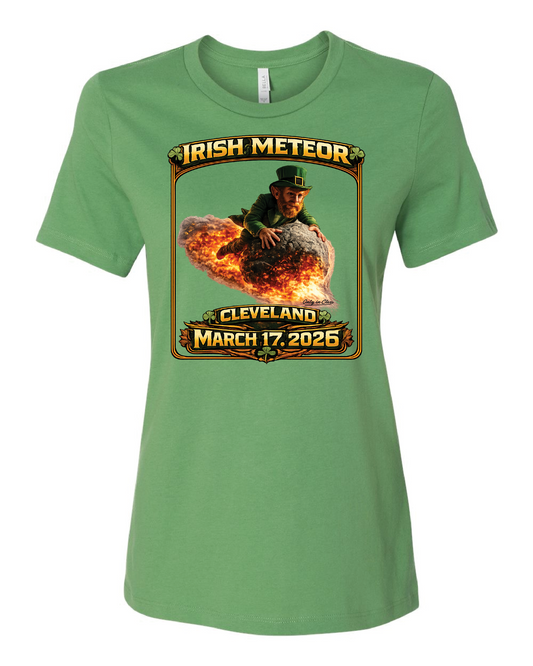 Irish Meteor 2026 design on Kelley Green Only in Clev