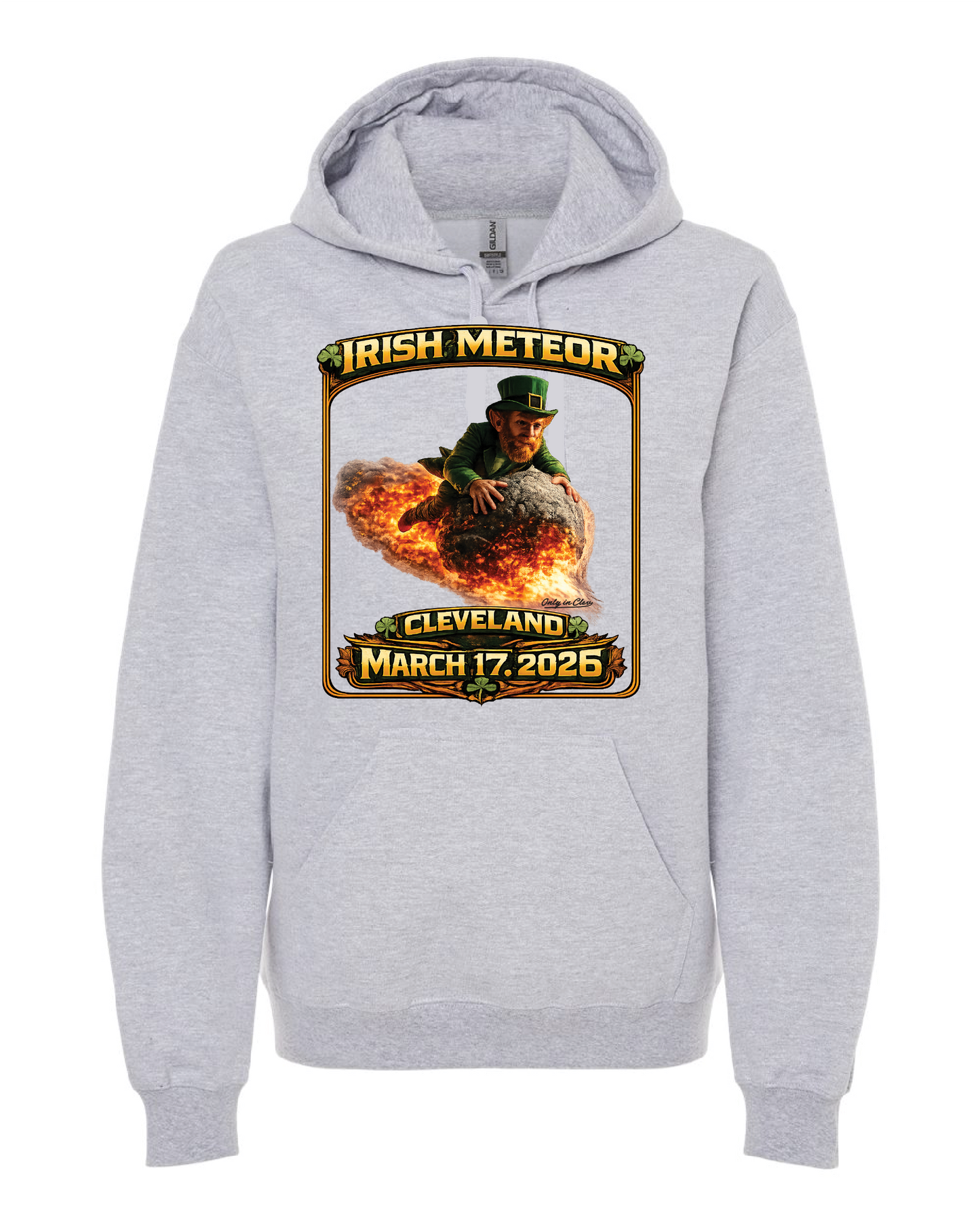 Irish Meteor 2026 design on Grey Only in Clev