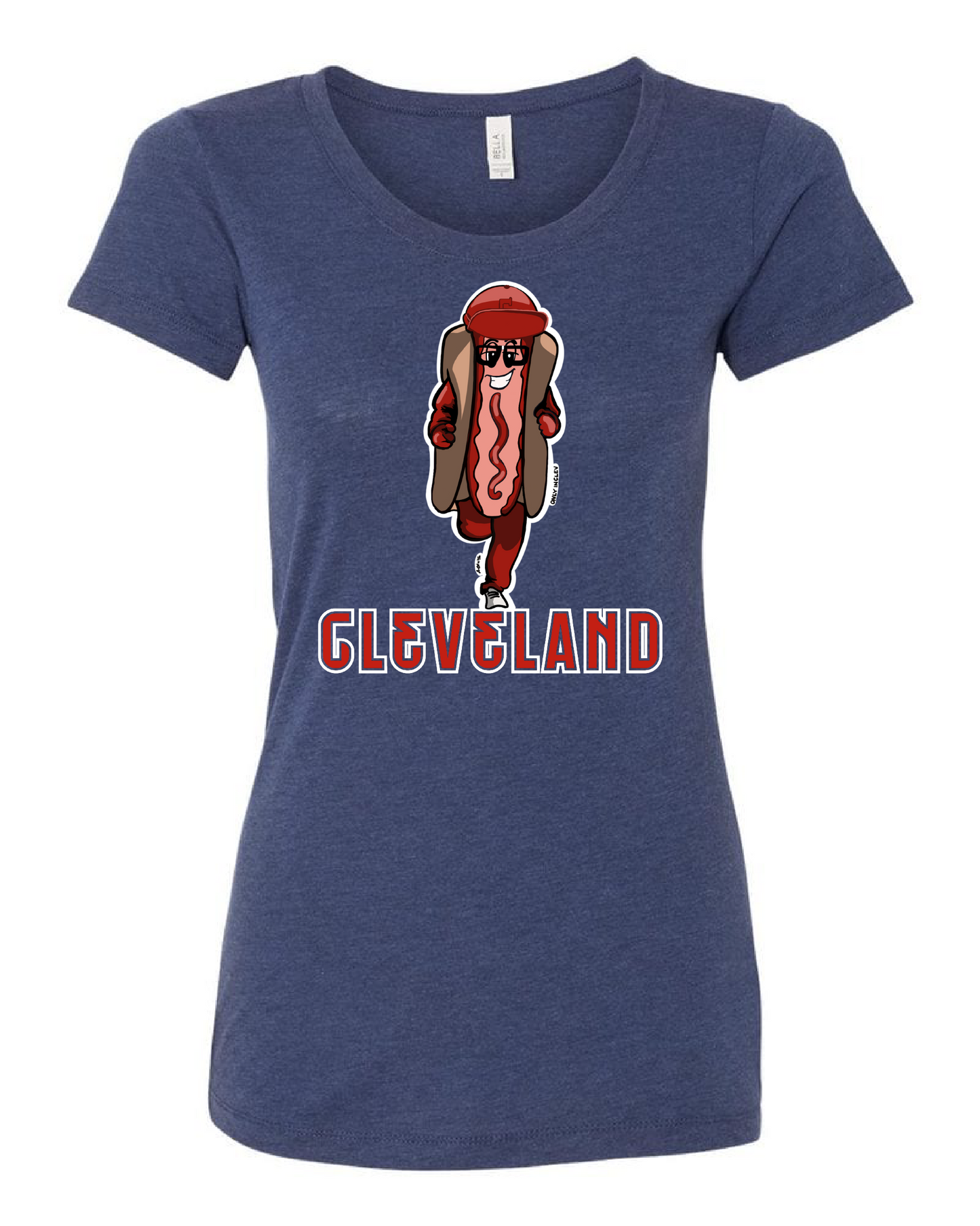 "Cleveland Ketchup Dog/Design" on Navy - Only in Clev