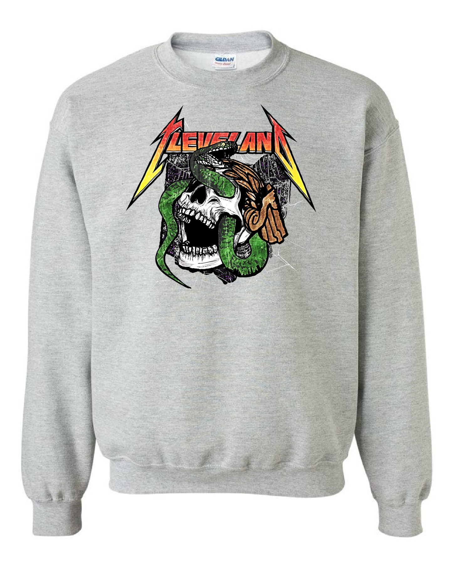 "Cleveland Snake Design" on Gray - Only in Clev