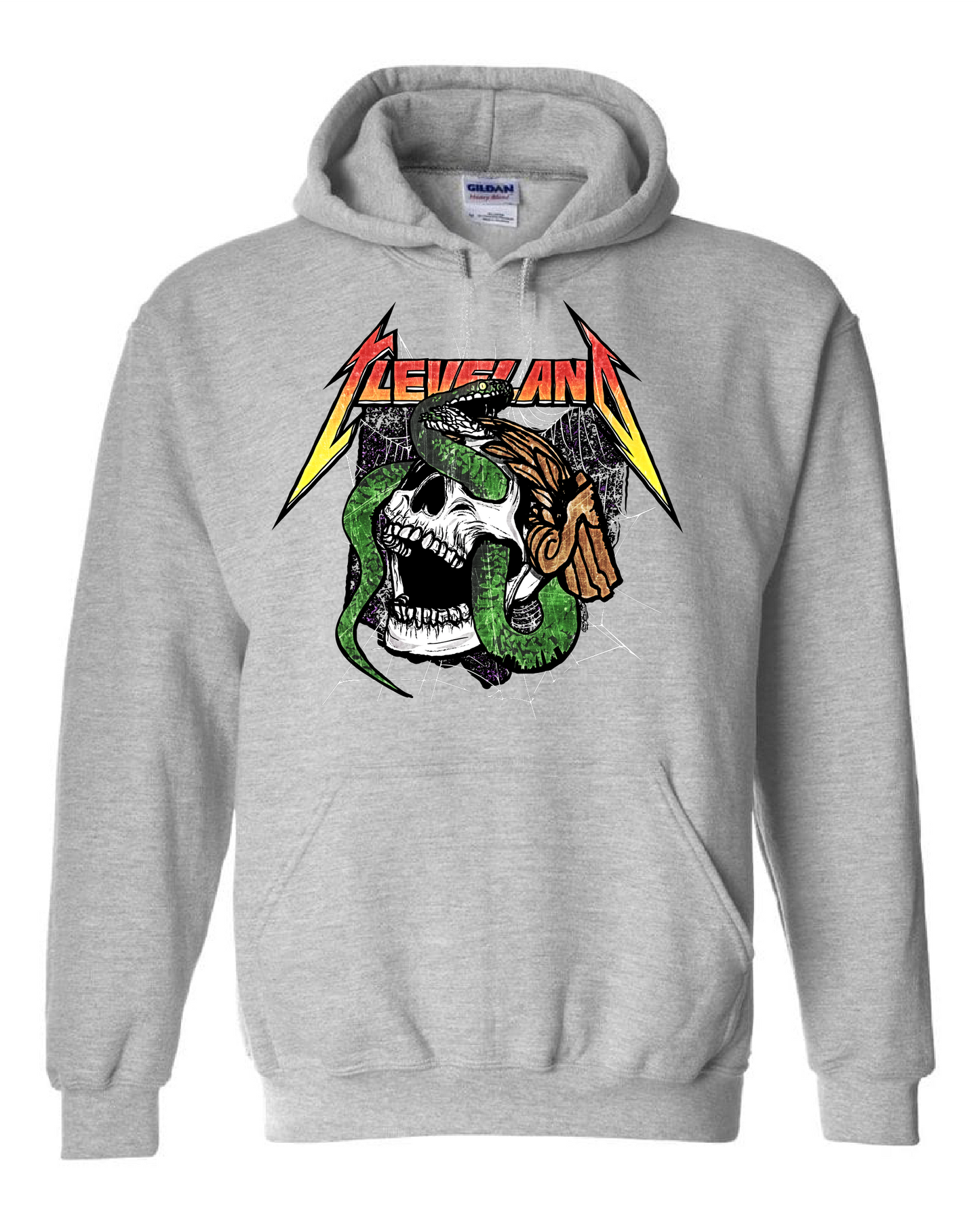 "Cleveland Snake Design" on Gray - Only in Clev