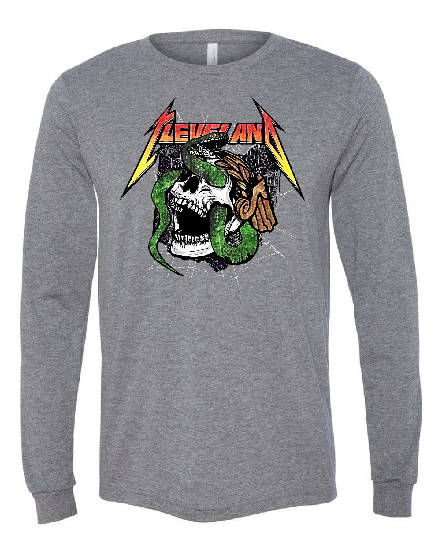 "Cleveland Snake Design" on Gray - Only in Clev