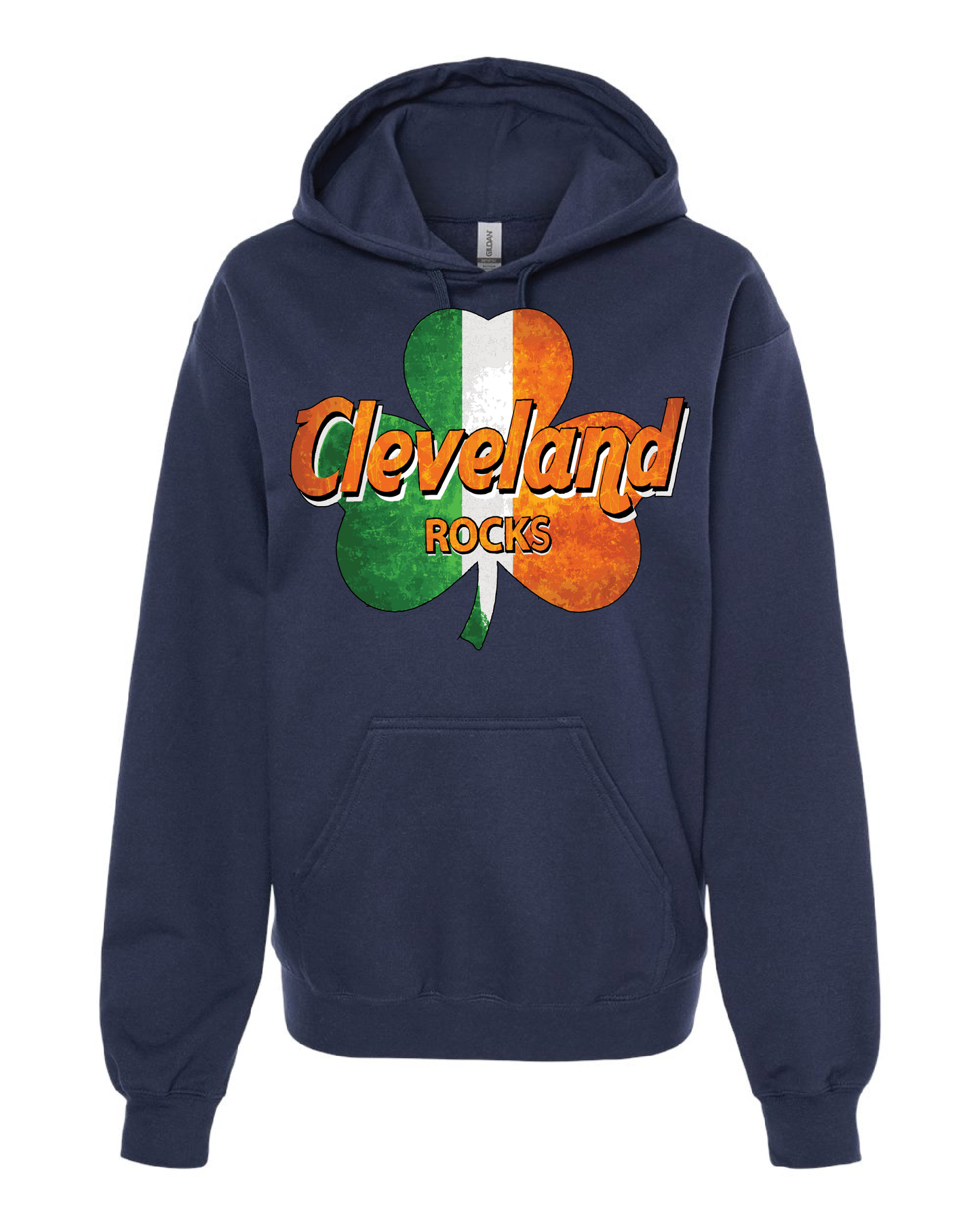 Cleveland Rocks (Shamrocks) on Navy Only in Clev
