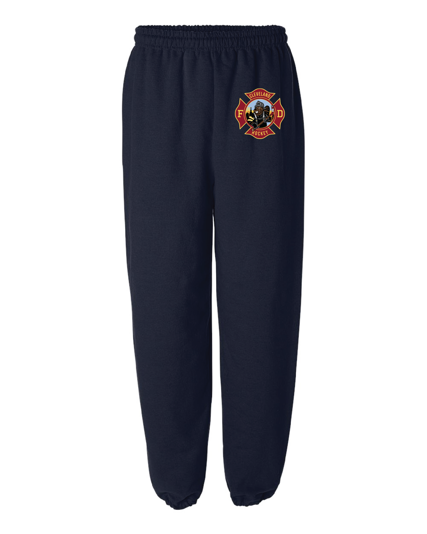 "Cleveland Fire Hockey Design" on Navy - Only in Clev
