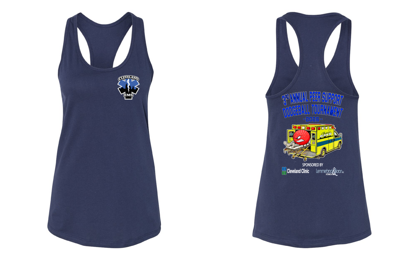 "Cleveland EMS 3rd Annual Peer Support Dodgeball Tournament" on Navy Only in Clev