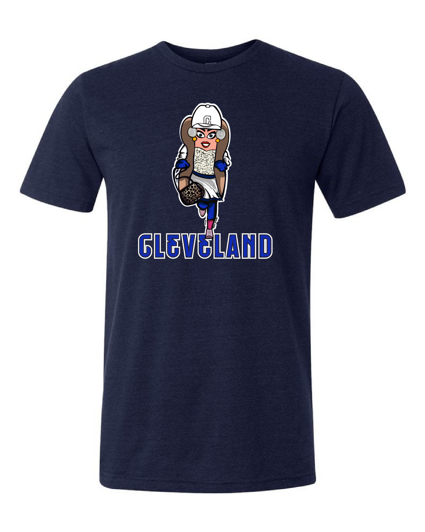 "Cleveland Baseball Onion Dog/Design" on Navy - Only in Clev