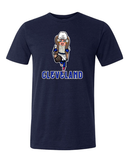 "Cleveland Baseball Onion Dog/Design" on Navy - Only in Clev