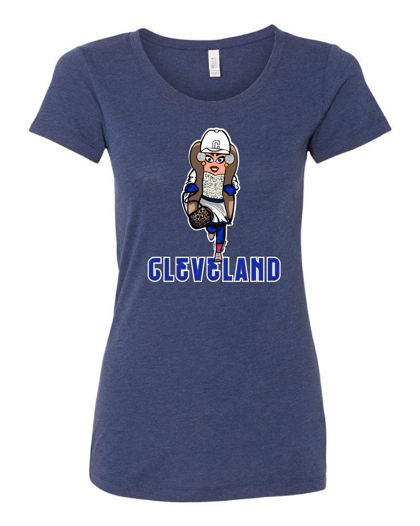 "Cleveland Baseball Onion Dog/Design" on Navy - Only in Clev