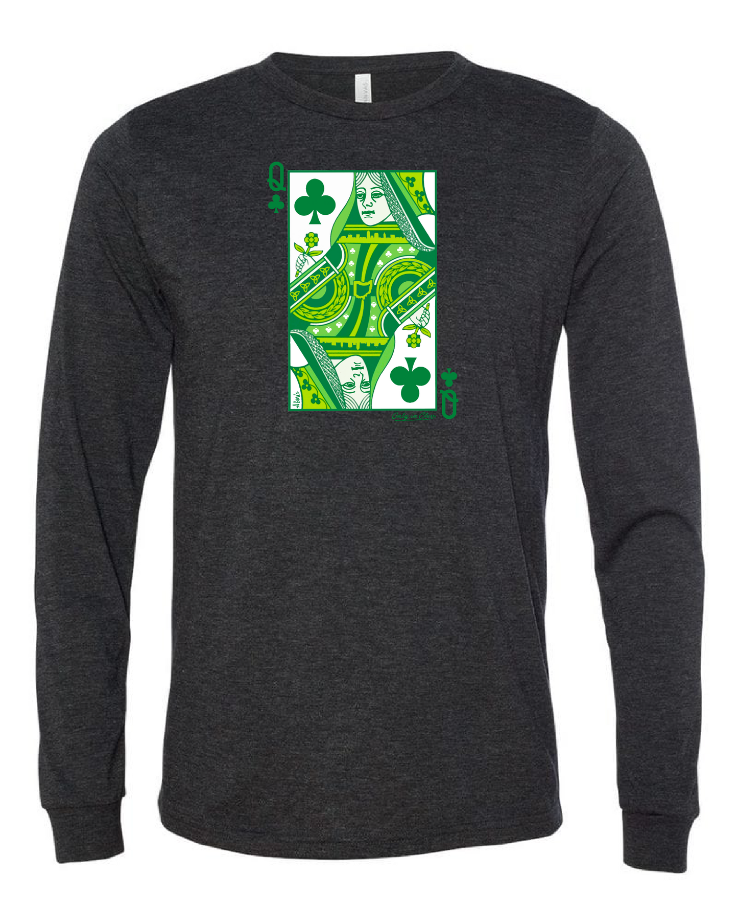"Cleveland Irish Queen of Shamrocks" on Black - Only in Clev