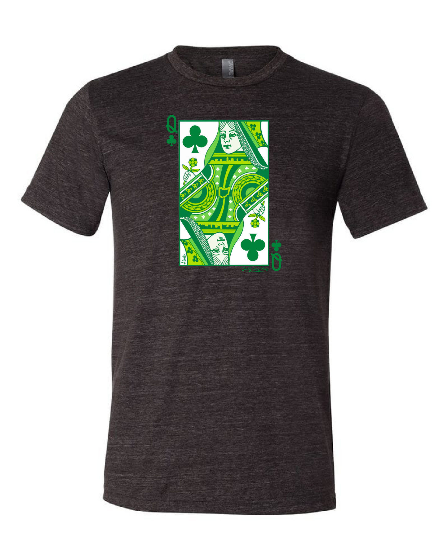 "Cleveland Irish Queen of Shamrocks" on Black - Only in Clev