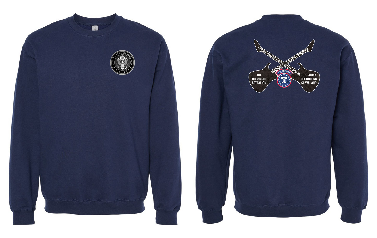 RockStar Battalion" RockStar Guitar Design on Navy - Only in Clev