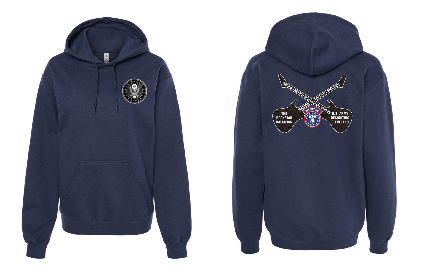 RockStar Battalion" RockStar Guitar Design on Navy - Only in Clev