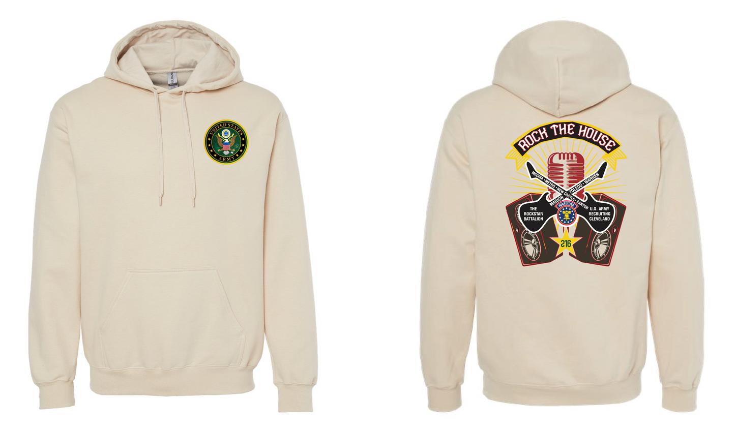 "RockStar Battalion" Rock the House Design on Tan - Only in Clev