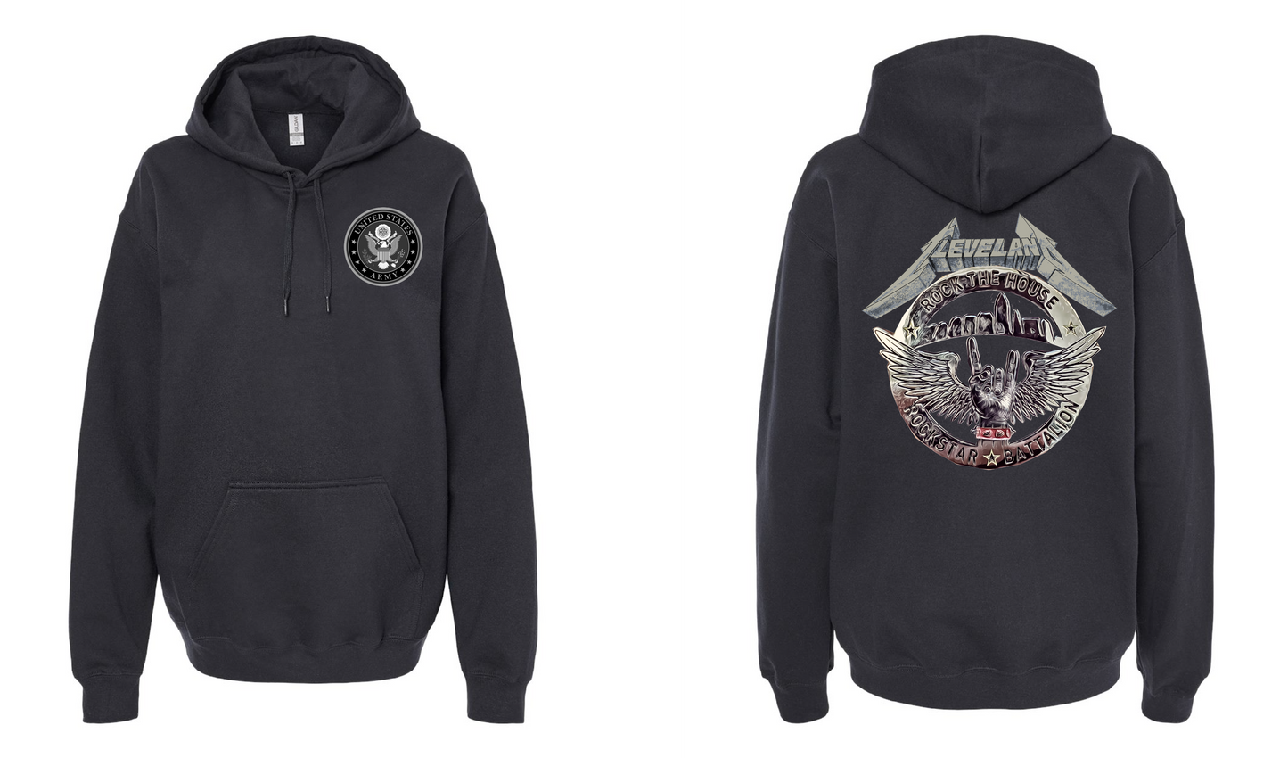 "RockStar Battalion" RockStar Metal Design on Black - Only in Clev