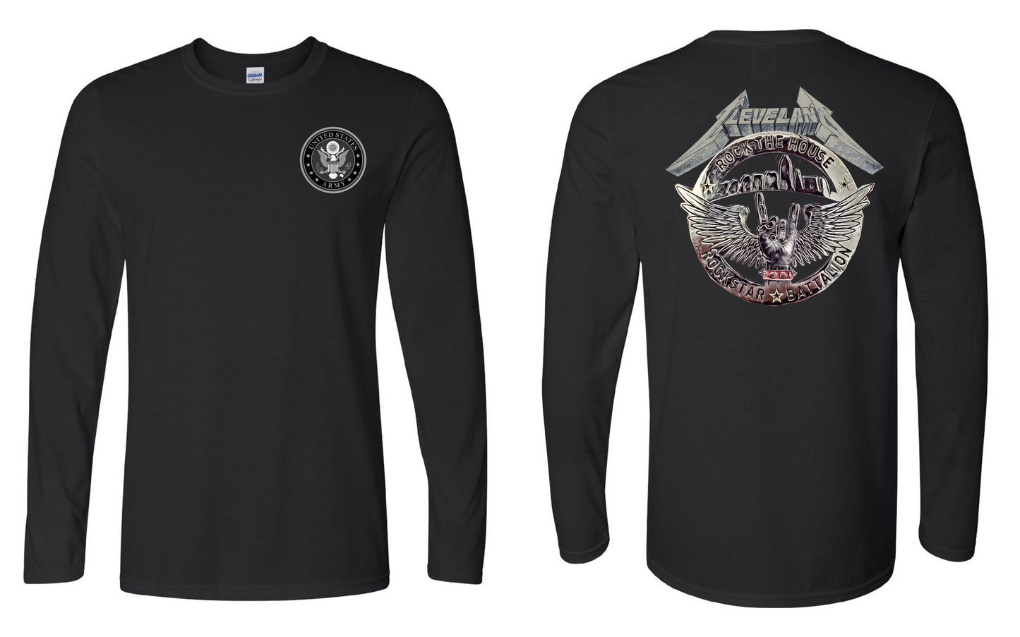 "RockStar Battalion" RockStar Metal Design on Black - Only in Clev