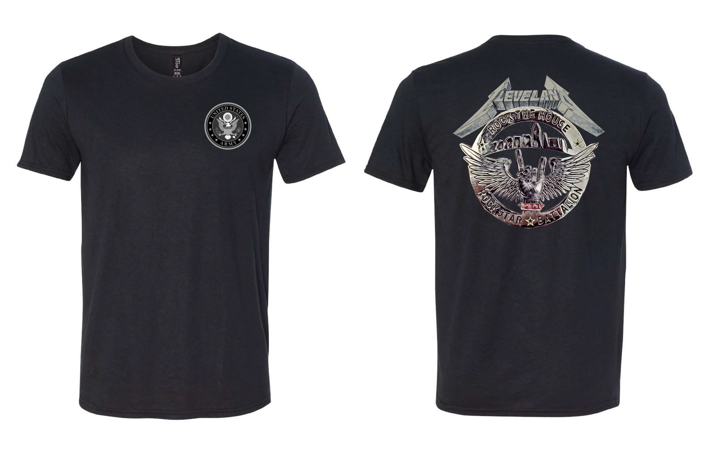 "RockStar Battalion" RockStar Metal Design on Black - Only in Clev