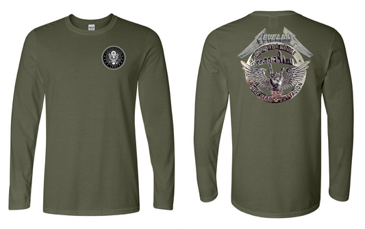 "RockStar Battalion" RockStar Metal Design on Military Green - Only in Clev