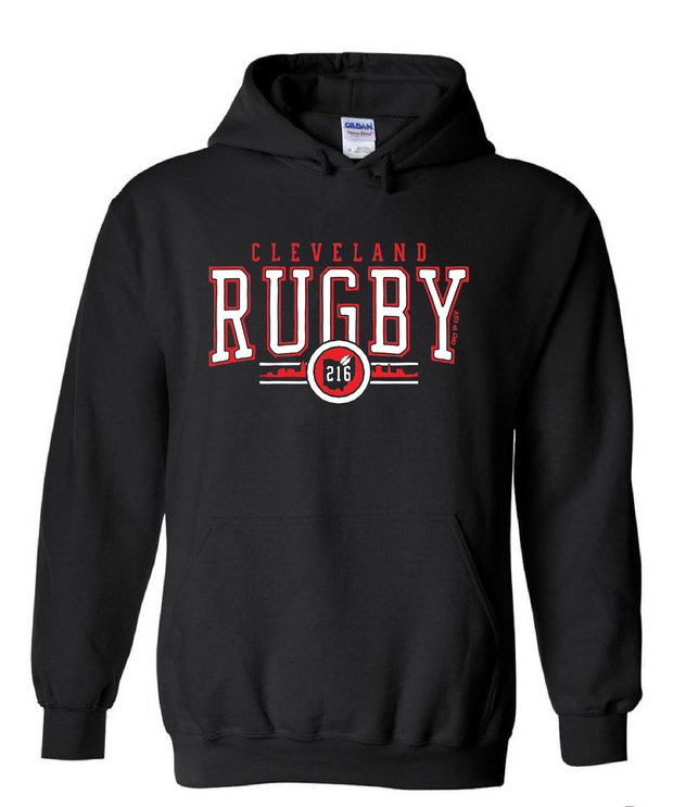 Cleveland Rugby Design on Black