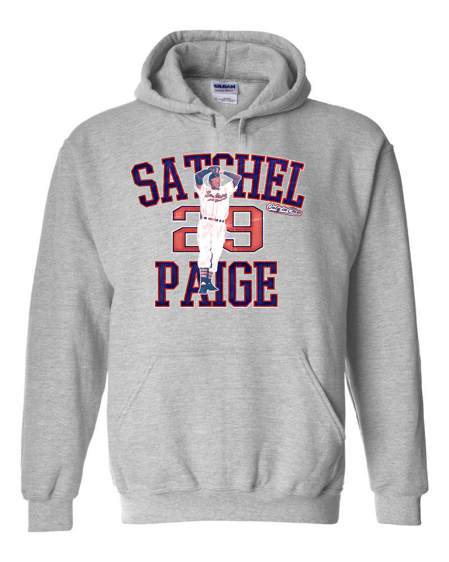"Satchel Paige" Design on Gray - Only in Clev