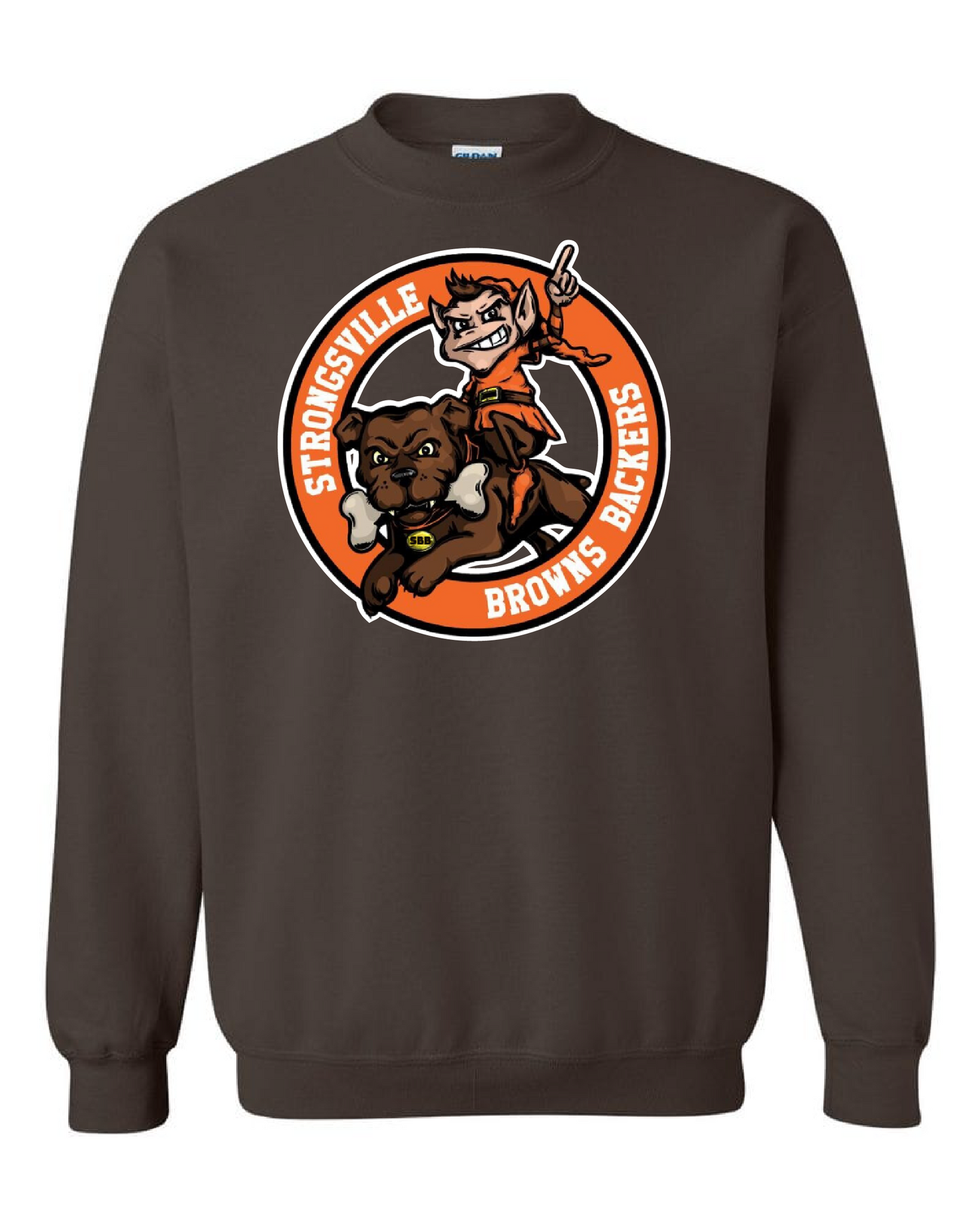Strongsville Browns Backers Design on Brown - Only in Clev