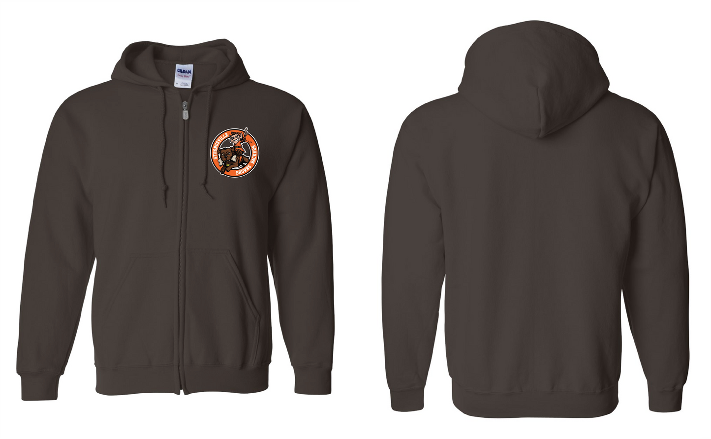 Strongsville Browns Backers Design on Brown - Only in Clev