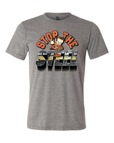 "Stop the Steel" Design on Gray