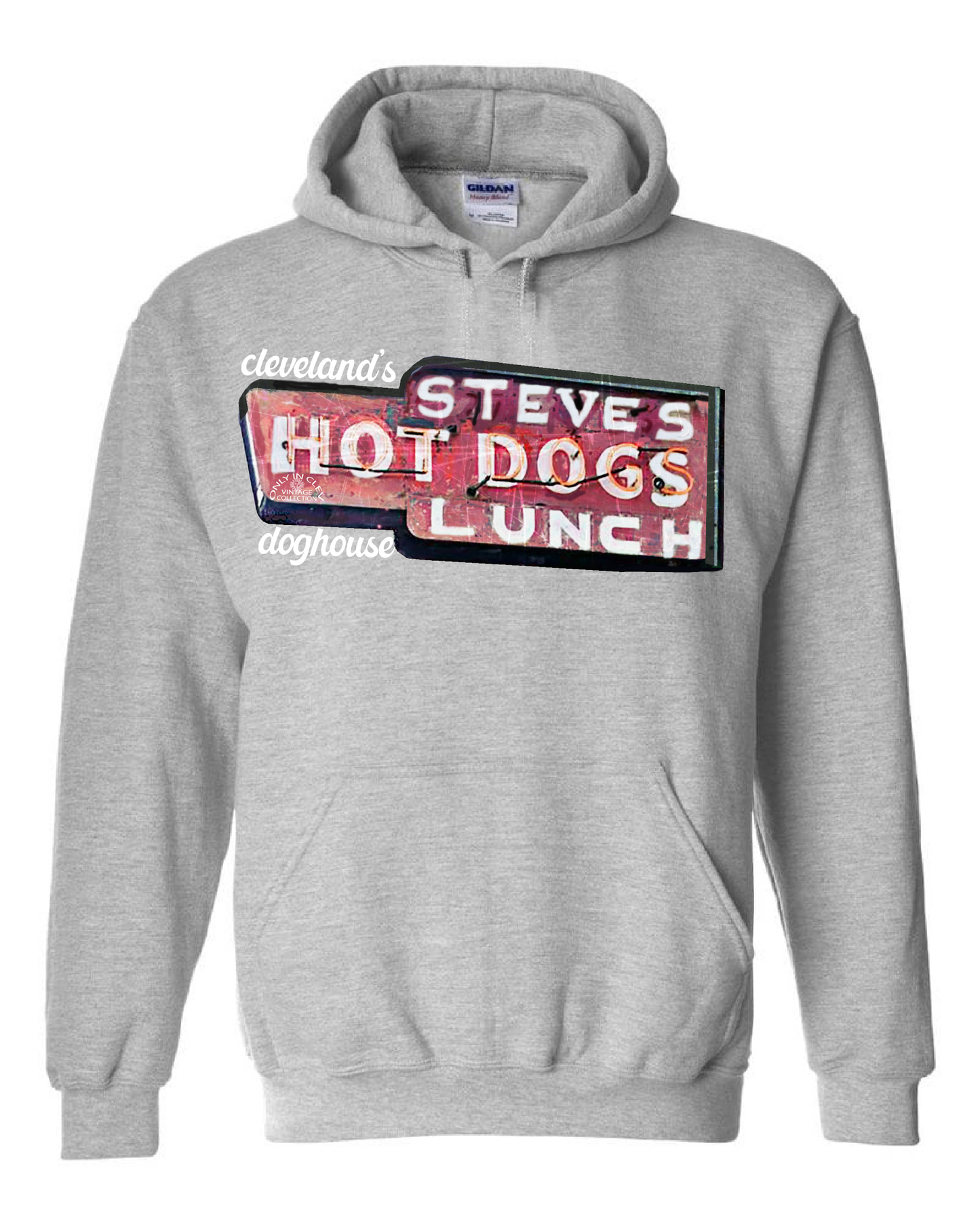 "Hot Dog Inn Cleveland" on Gray - Only in Clev