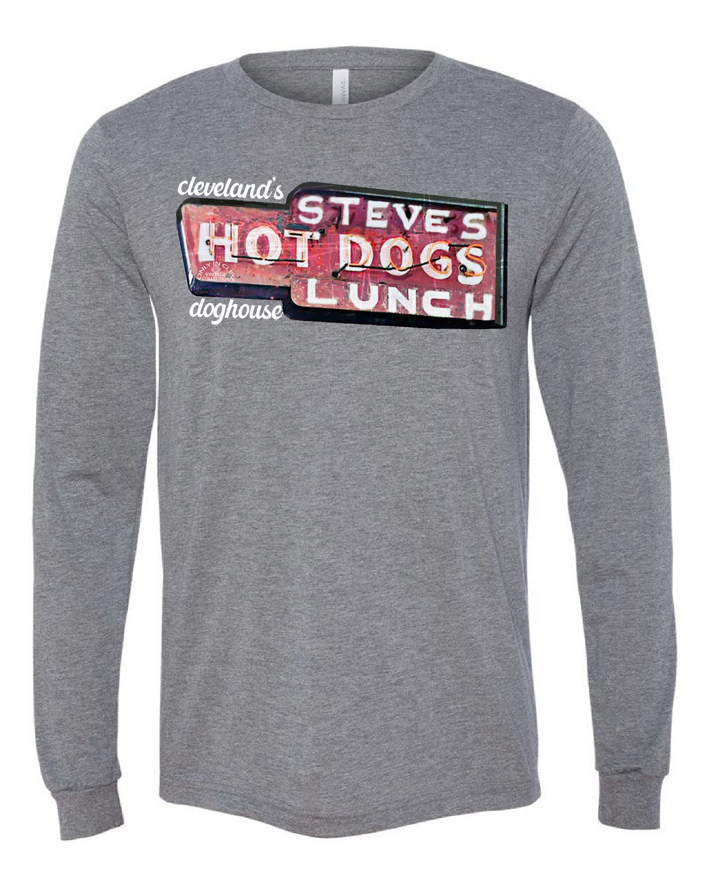 "Hot Dog Inn Cleveland" on Gray - Only in Clev