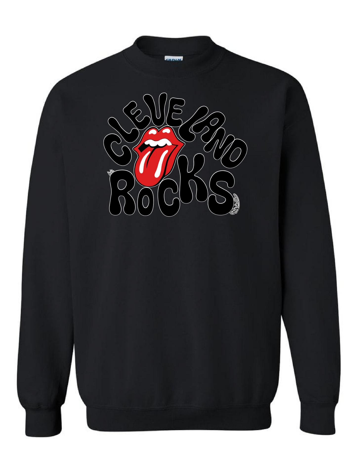 "Cleveland Rocks the Stones" on Black - Only in Clev