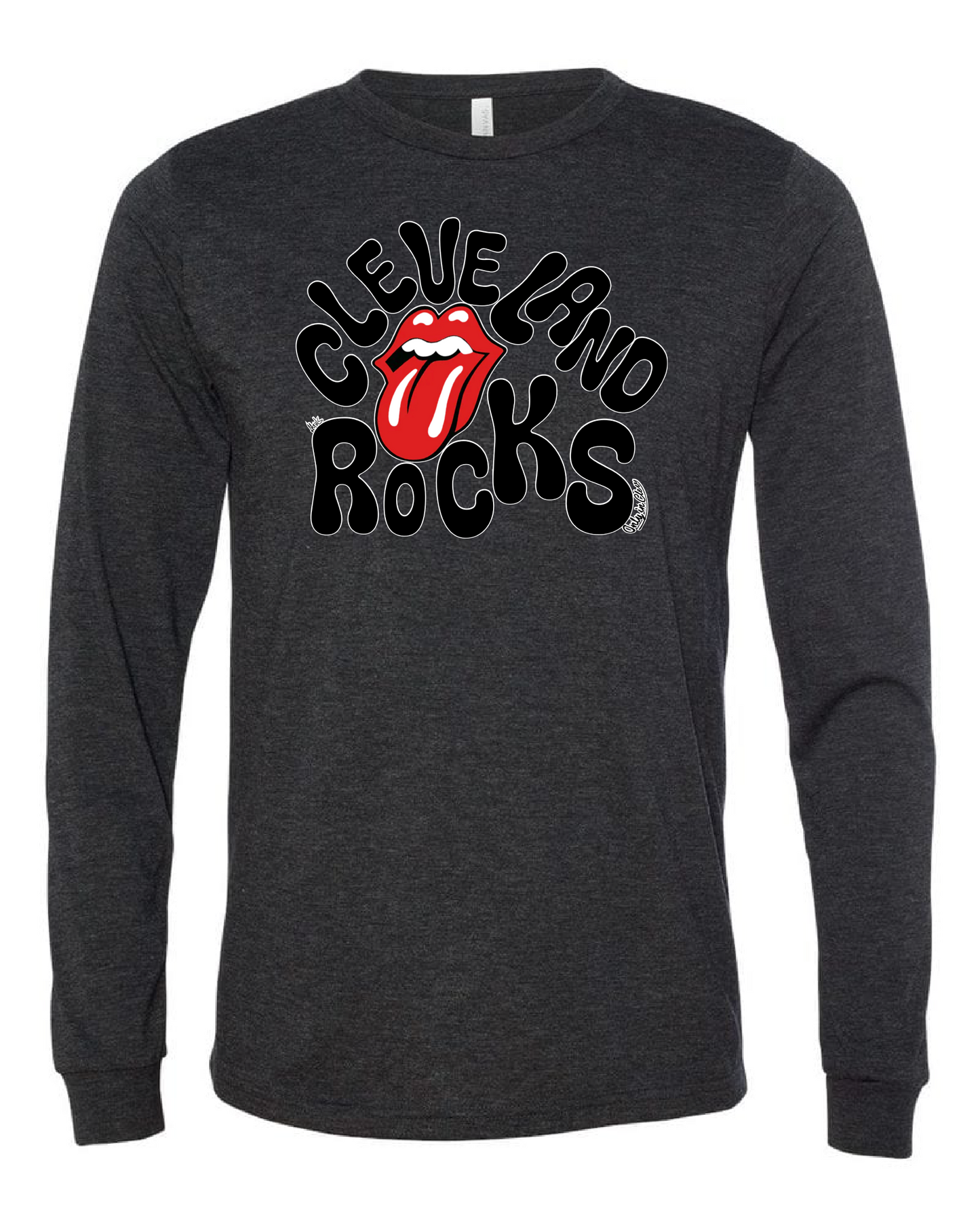 "Cleveland Rocks the Stones" on Black - Only in Clev