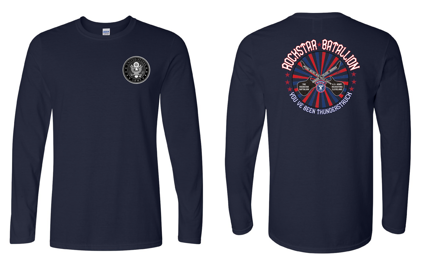 "RockStar Battalion" RockStar Twirl Design on Navy - Only in Clev