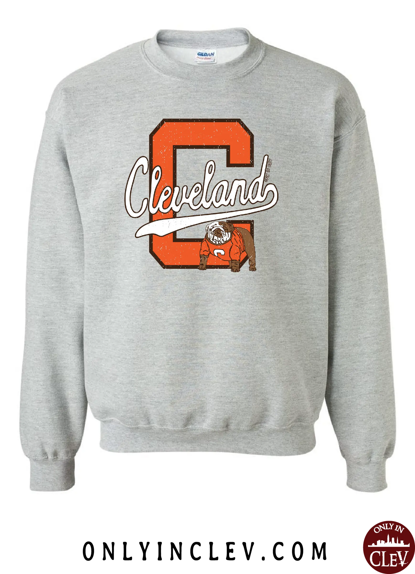 "Block C Dawg" on Gray - Only in Clev